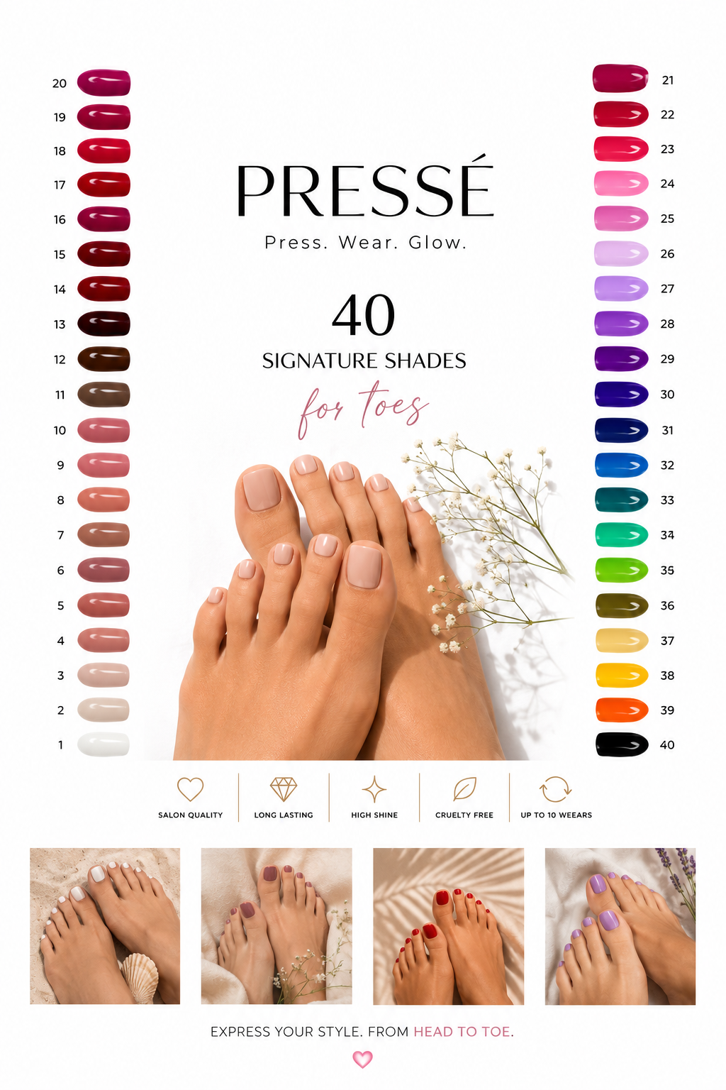 40 Signature Pedicure Shades
